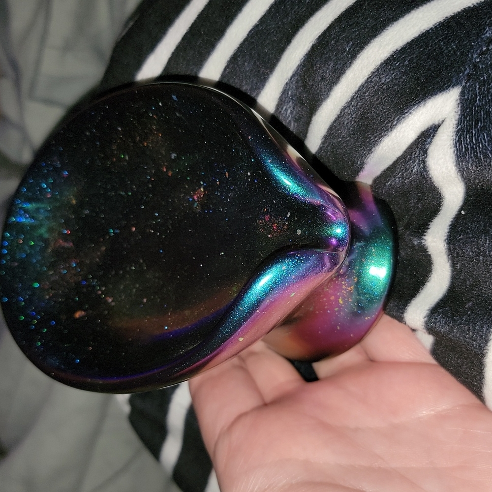 Galaxy color changing self draining soap dish